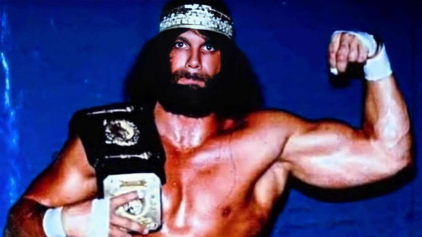 "Macho Man" Randy Savage during one of his three reigns as ICW World Heavyweight Champion. The same relentless intensity that turned a late-night Nashville Waffle House into a battle zone was the very thing that made him a champion everywhere he went. 