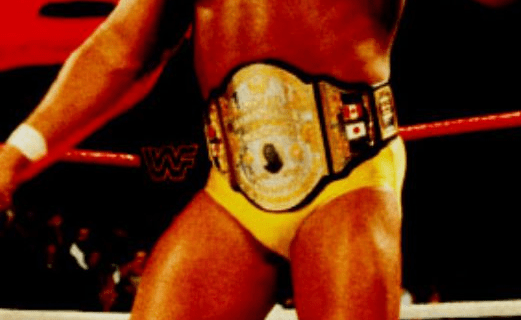 Championship Belt Maker Dave Millican Shares His Pieces of History Hulk hogan in a black and gold title belt