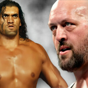 Big Show and Great Khali: a battle of the giants.