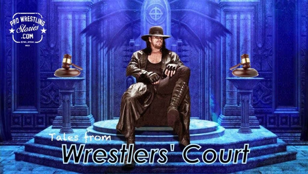 Tales from WWE's WRESTLERS' COURT Mockup of the Undertaker sitting as the Judge in Wrestlers' Court