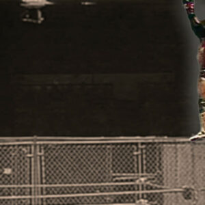 A shot from the legendary Jimmy Snuka vs. Don Muraco steel cage match at Madison Square Garden, October 17th, 1983.