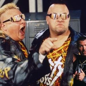 Scott Hall, Kevin Nash, and Nasty Boys Fight in Front of Fans