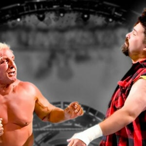 Ric Flair throws a few jabs at Mick Foley at WWE SummerSlam 2006.
