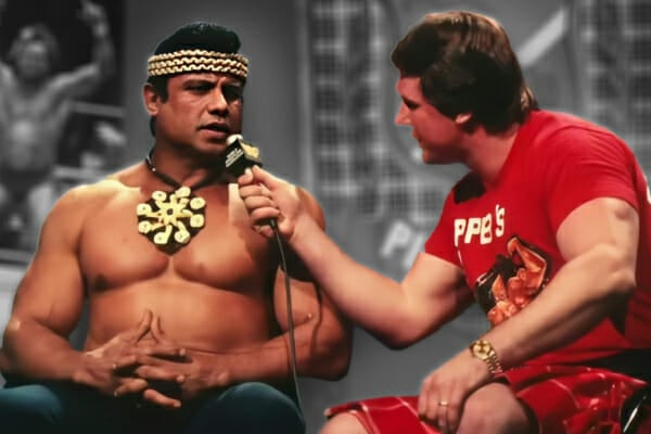 Roddy Piper and Jimmy Snuka Piper’s Pit Coconut Incident