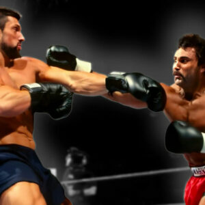 Steve Blackman and Marc Mero exchange blows during the early stages of WWE’s Brawl For All. Blackman, considered a favorite, had to withdraw due to injury, opening opportunities for others.