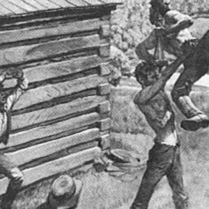 Abraham Lincoln preparing to send Jack Armstrong all the way to hell! Chokeslam! | The History of This Iconic Wrestling Move
