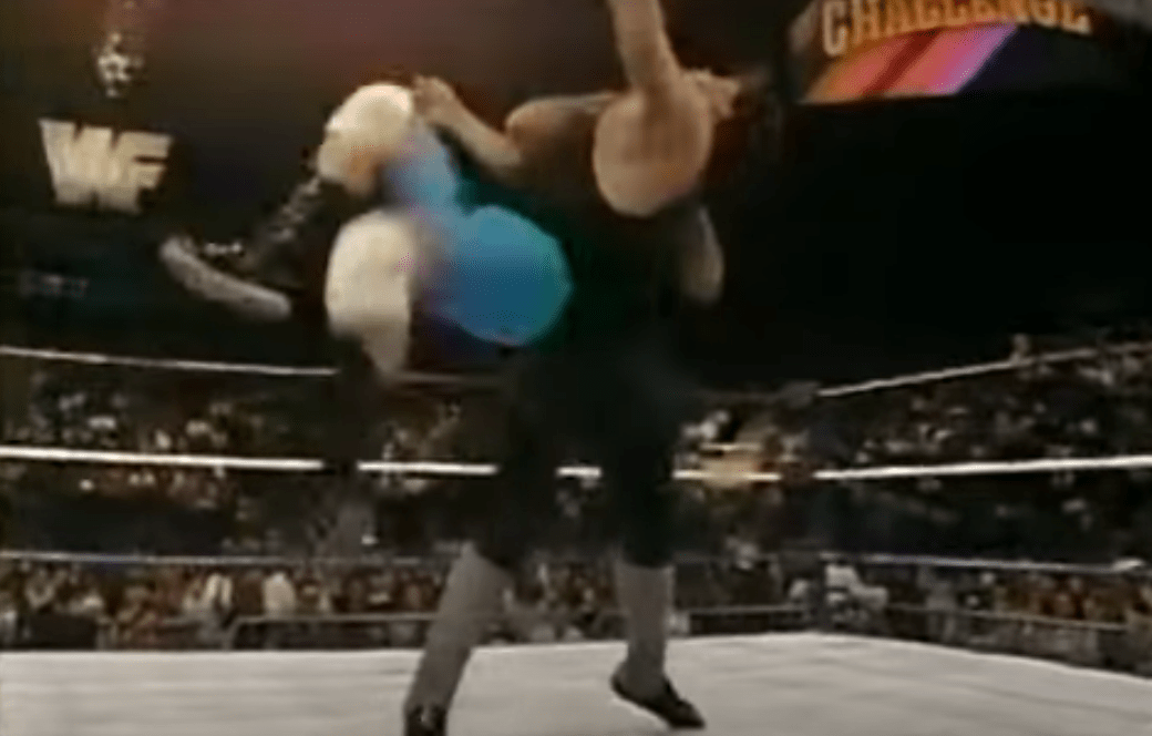 Undertaker performing a “choke takedown” in 1992. Chokeslam! | The History of This Iconic Wrestling Move