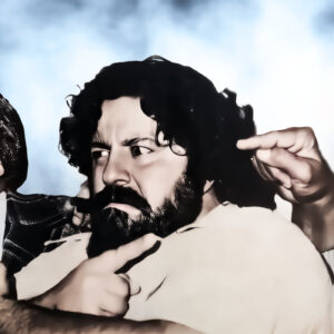 Amid a Manager of the Year competition in 1985, frontrunner Lou Albano, now a fan favorite, was attacked by Freddie Blassie. The next thing we knew, we had “The Fossil Jostle.” What an eyesore it would become...