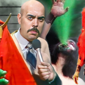 The Great Kabuki with manager Gary Hart: one of wrestling's most legendary pairings.