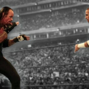The Undertaker and Shawn Michaels square off at Wrestlemania 25 in what many consider the greatest match of all time.