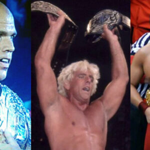 Kurt Angle, Ric Flair, and Shinsuke Nakamura are amongst those who have had the rare distinction of holding more than one world heavyweight championship at the same time.