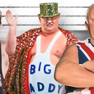 The larger-than-life Big Daddy (Shirley Crabtree) over the years.