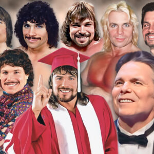 Lanny Poffo over the years. The last image on the right was taken just one day before he sadly passed away. We honor and remember our friend, a man known to wrestling fans as "Leaping Lanny" and "The Genius." [Photo composite by JP Zarka/Pro Wrestling Stories]