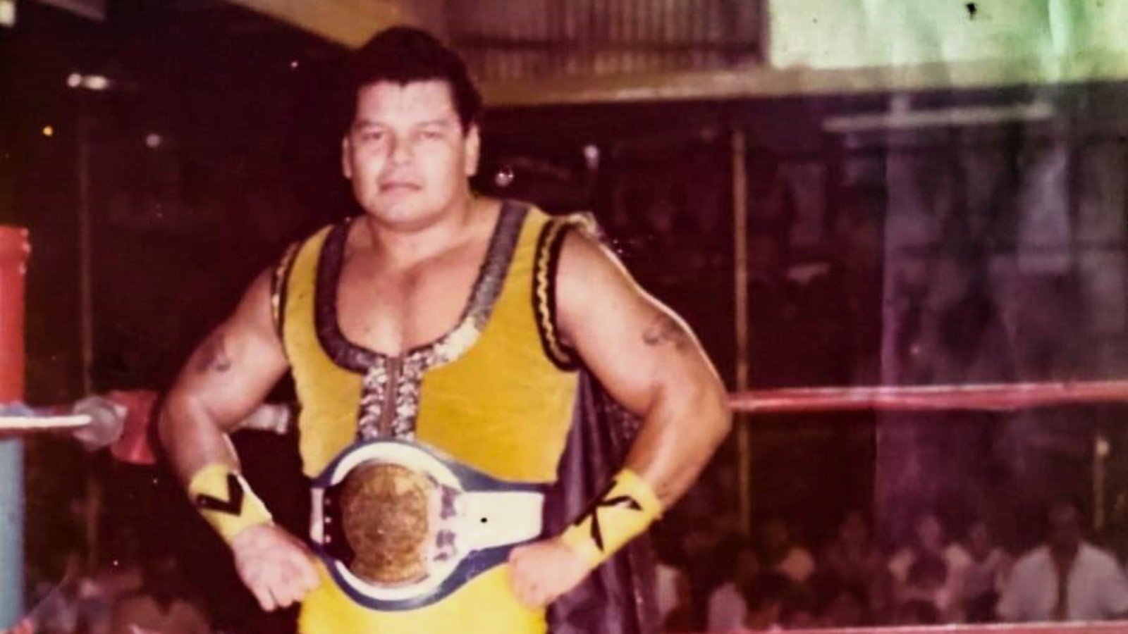 Salvador Pérez El Vikingo at Arena Santa Anita during his time as Capital Sports Promotions branch head in El Salvador before civil war ended operations.