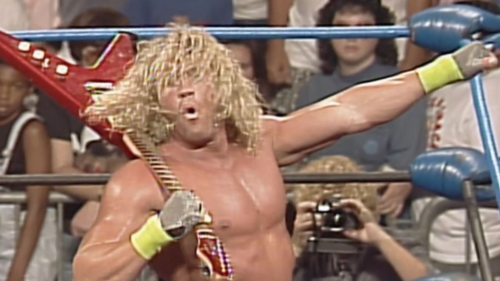 Van Hammer makes one of his first WCW television appearances after Dusty Rhodes brought him in as a rookie prospect.