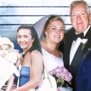 A glimpse into the life of Bobby “The Brain” Heenan: Cherished moments with his wife Cynthia and daughter Jessica during her childhood, a proud father on Jessica’s wedding day, and a fun candid capturing the lighthearted spirit of the Heenan family.