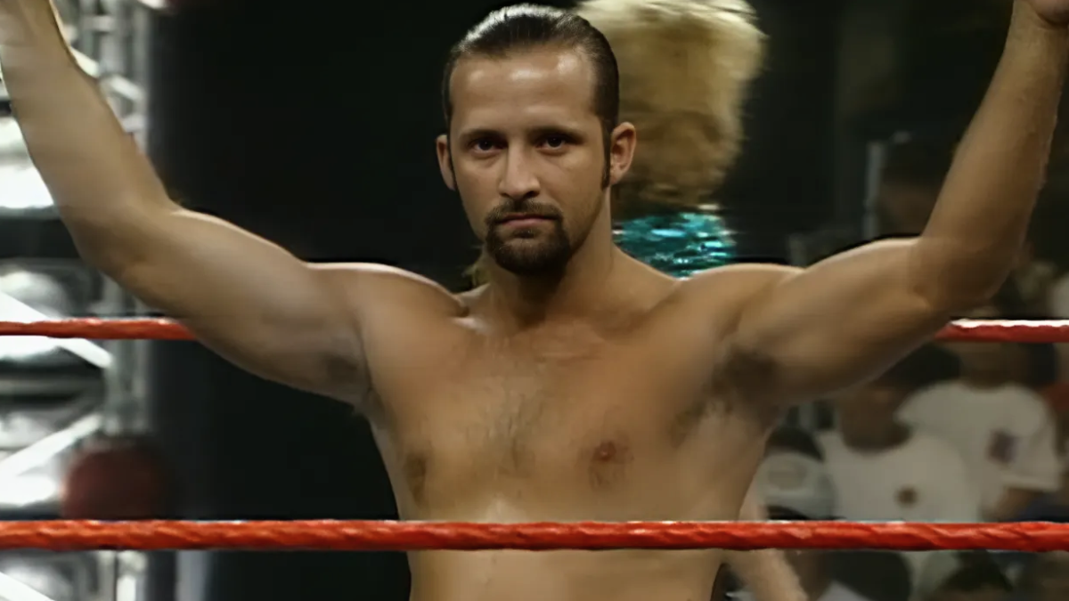 Marty Garner (real name Martin Garner, also known as Cham Pain) during his 1995-1997 WWE enhancement talent run, before the infamous May 26, 1996 botched Triple H Pedigree incident on WWF Superstars.