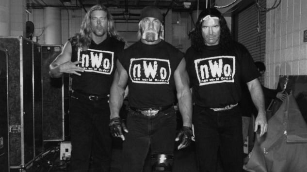 Hulk Hogan, Kevin Nash, and Scott Hall return as the nWo at WWE No Way Out on February 17, 2002 in Milwaukee, marking the group’s WWE debut. 