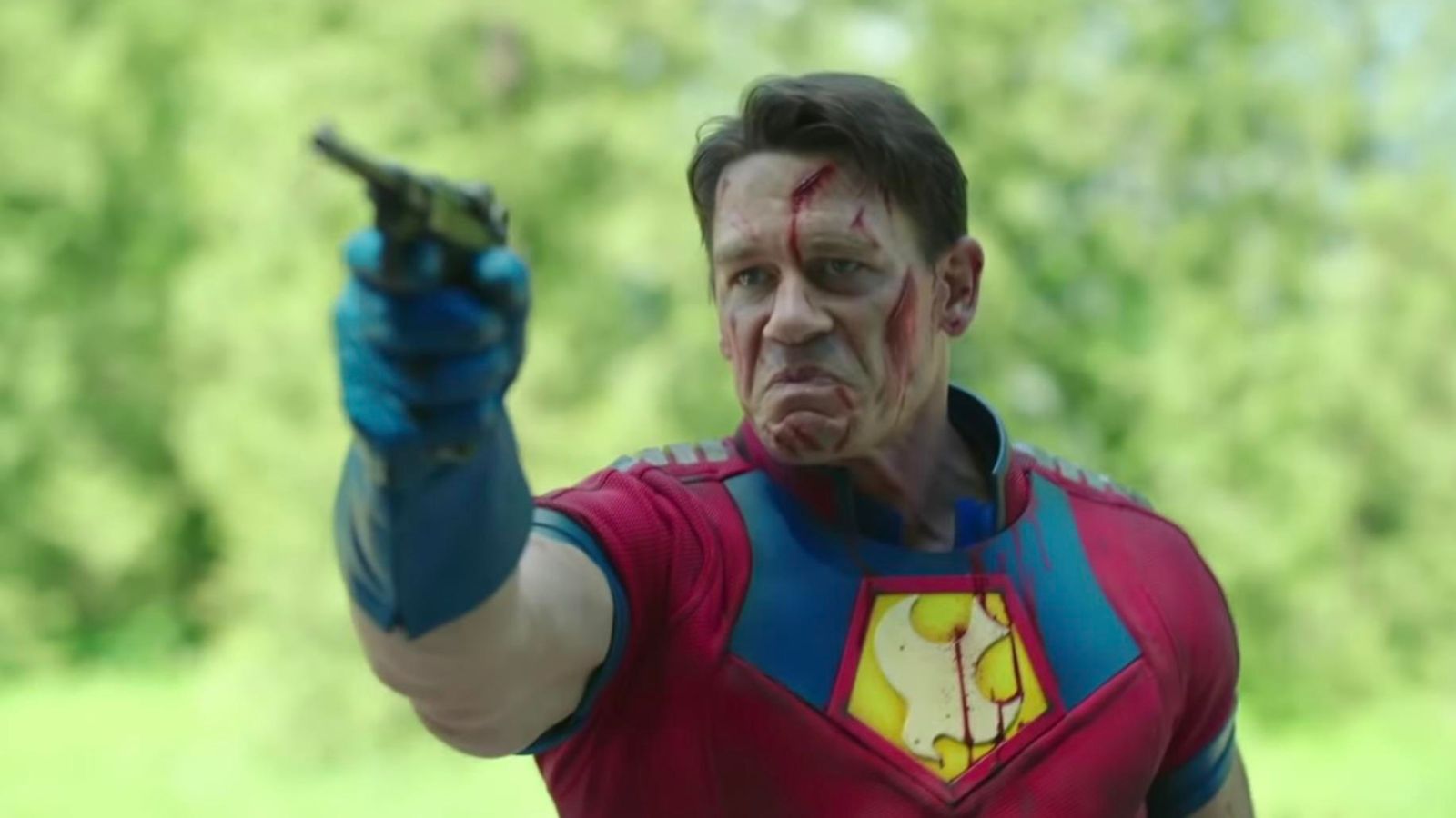 John Cena takes aim in Peacemaker (2022), a spin-off series from The Suicide Squad. Known for blending over-the-top violence with unexpected heart, the show highlights Cena’s comedic timing and action chops. Directed by James Gunn, the series helped solidify Cena’s standing as a leading man in both superhero and streaming circles.