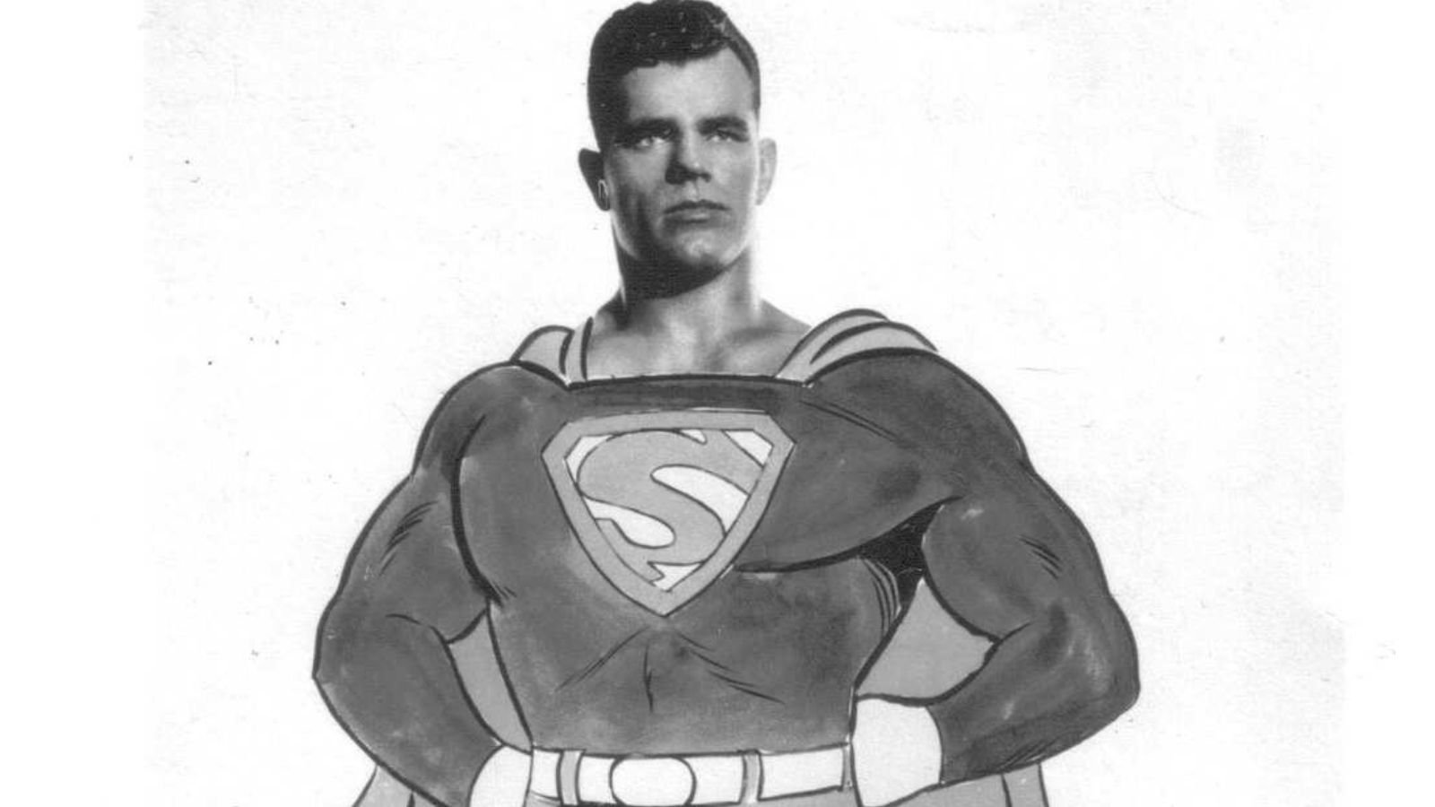 An illustration that shows pro wrestler Karol Krauser as the original body model for Superman. Krauser’s physique helped bring the Man of Steel to life through the rotoscoping animation technique. His early role blurred the lines between superhero strength and pro wrestling muscle.