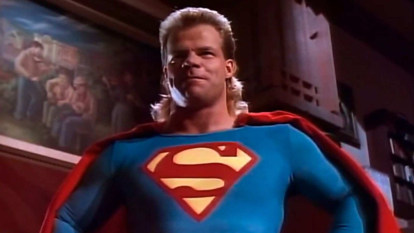 Lex Luger makes a surprise appearance as a robotic Superboy replacement in the 1990 Superboy TV episode 
