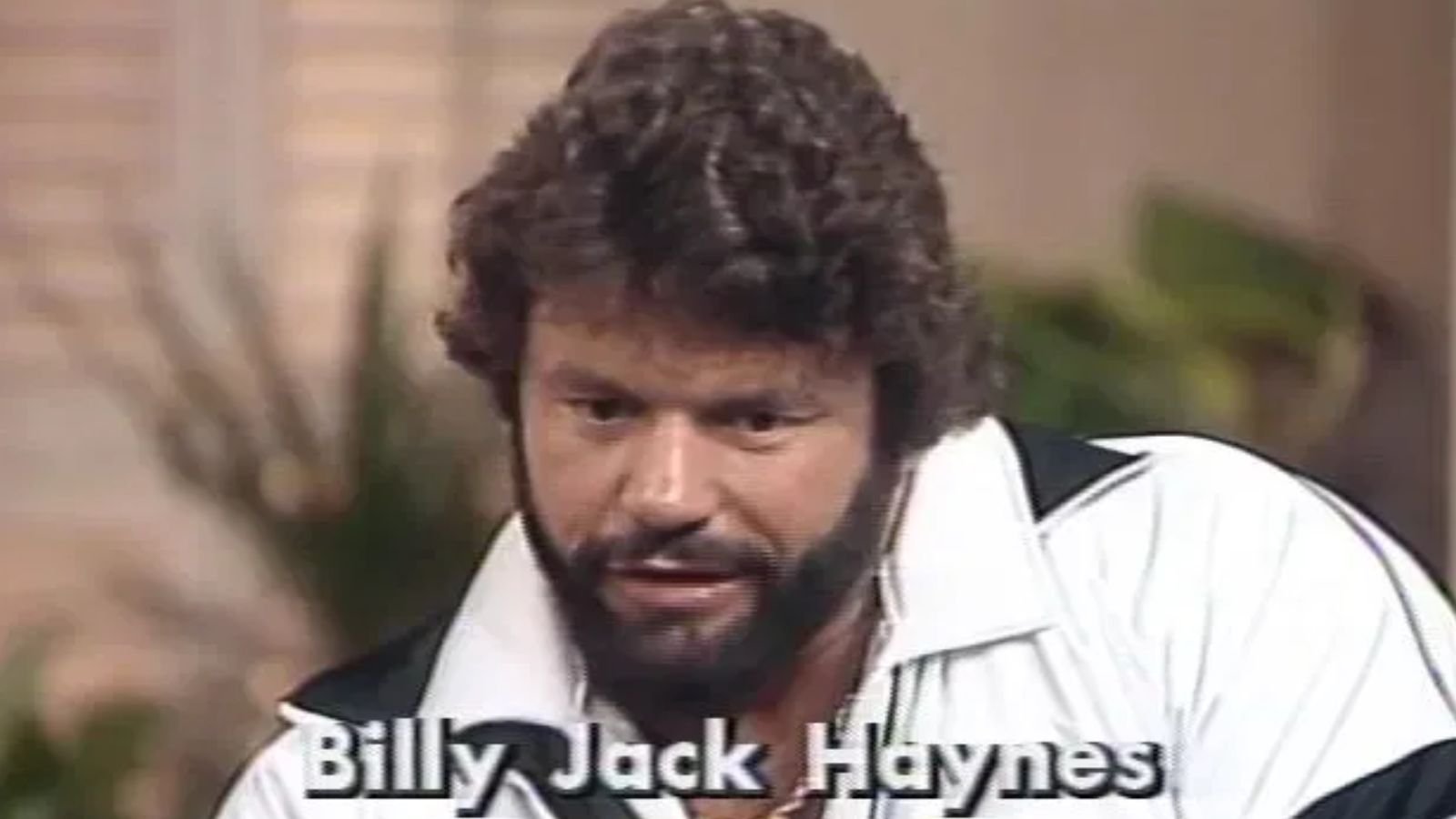Former WWF wrestler Billy Jack Haynes appears on KATU’s ‘Two At Four’ television program in September 1985, joined by off-camera WWE Hall of Famer Sgt. Slaughter. This Portland, Oregon television appearance occurred during Haynes’s rise to national prominence and his transition from regional Pacific Northwest Wrestling to the World Wrestling Federation. 