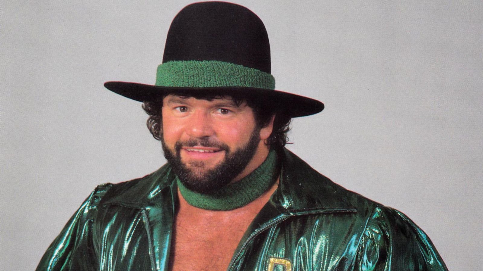 Billy Jack Haynes (William Albert Haynes III) in a promotional photo during his peak WWF years in the mid-1980s, sporting the signature cowboy hat. 
