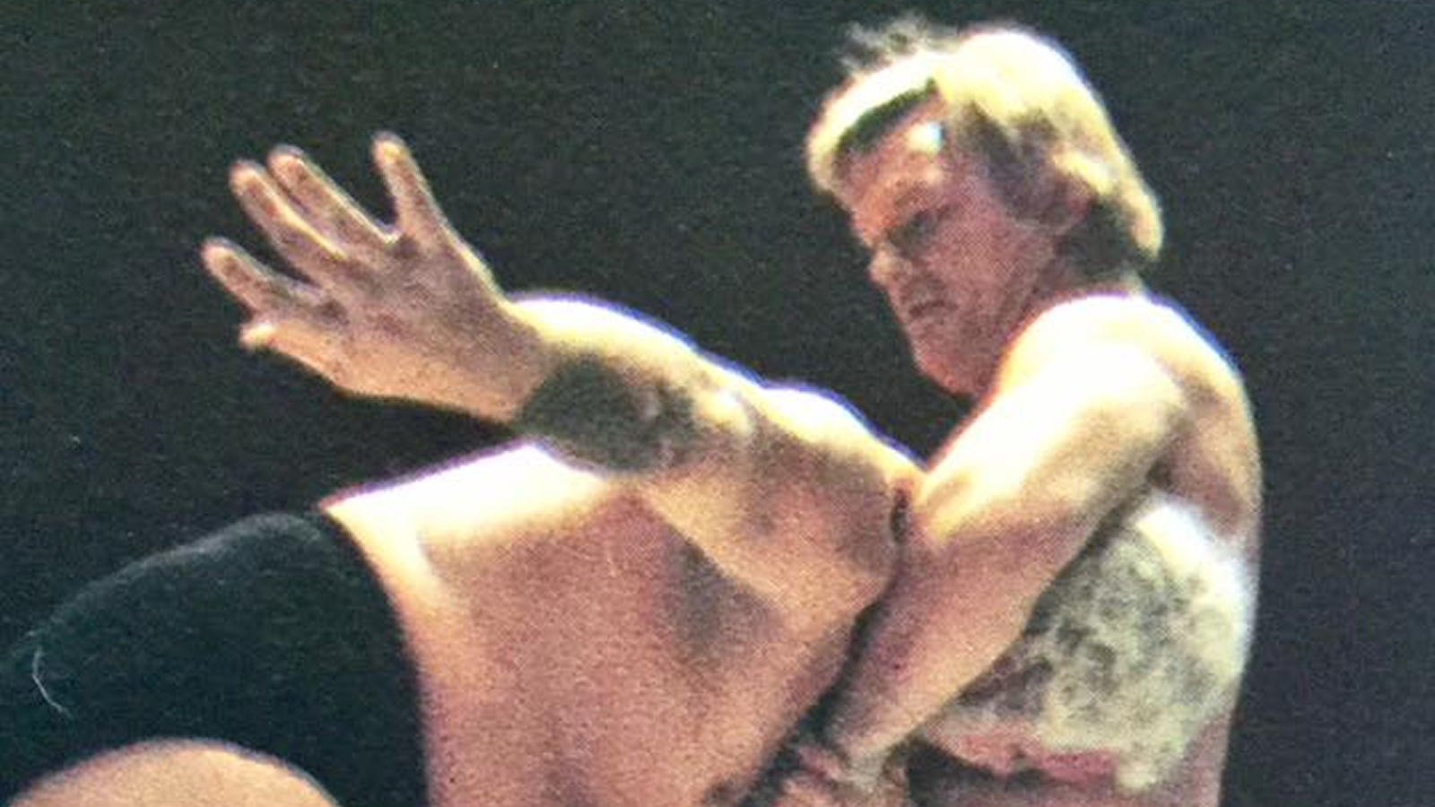 3 Dark Nights That Nearly Destroyed St. Louis Wrestling Johnny Valentine locks in a front face lack on Harley Race at the Keil Auditorium in St. Louis during a 1975 match.