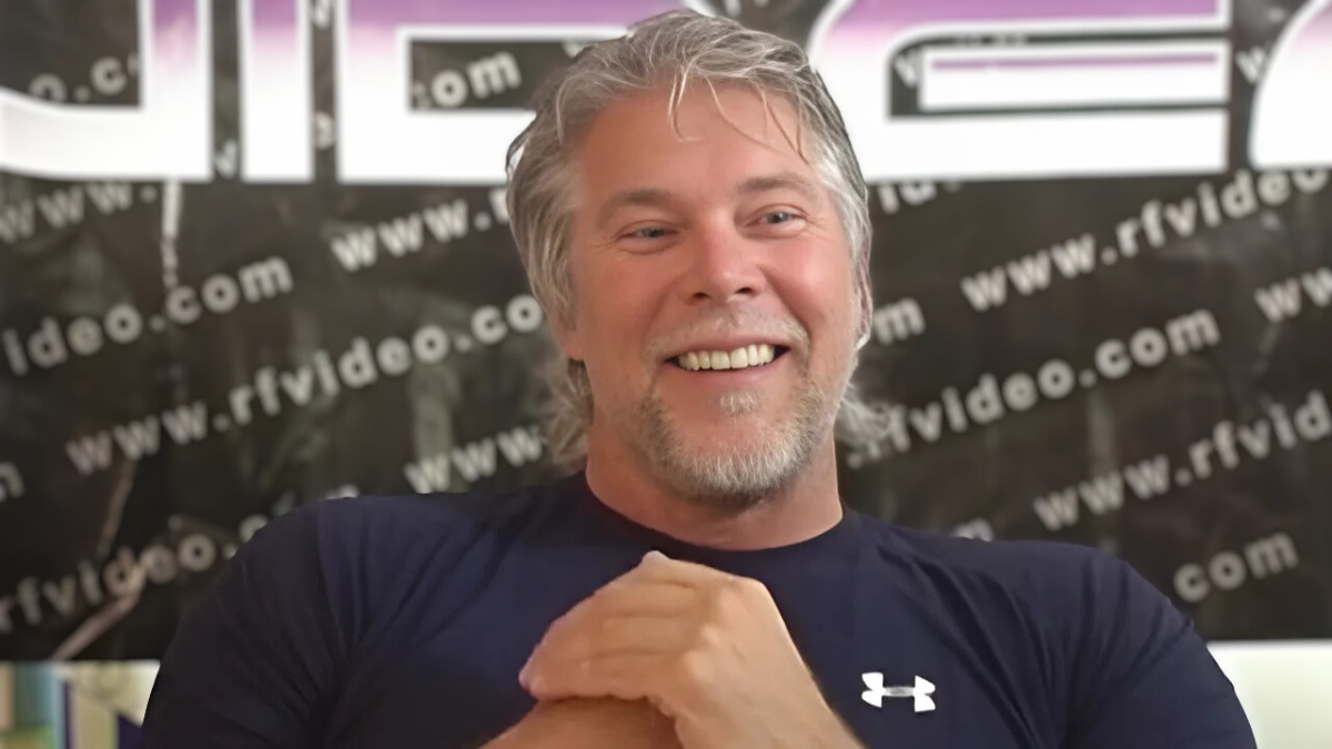 Kevin Nash, a former world champion turned wrestling insider, during one of his many memorable pro wrestling shoot interviews for RF Video in the 2000s. 