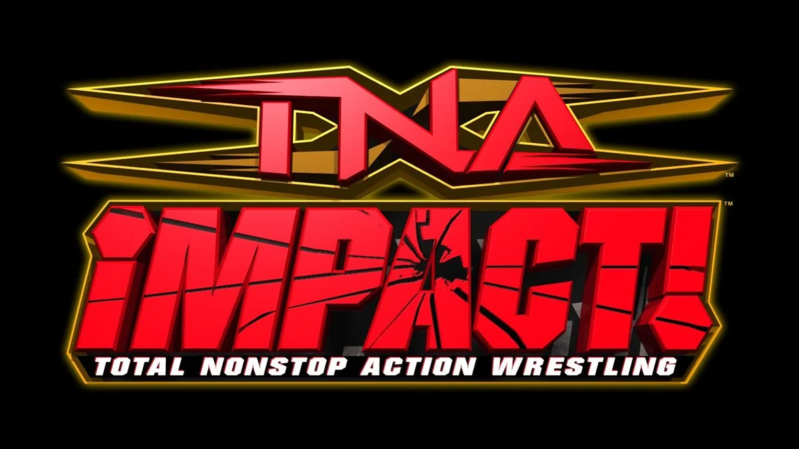 Inside TNA’s 20-Year Fight for Wrestling Glory A view of the original TNA logo and the Impact! logo the company established for its weekly television series.