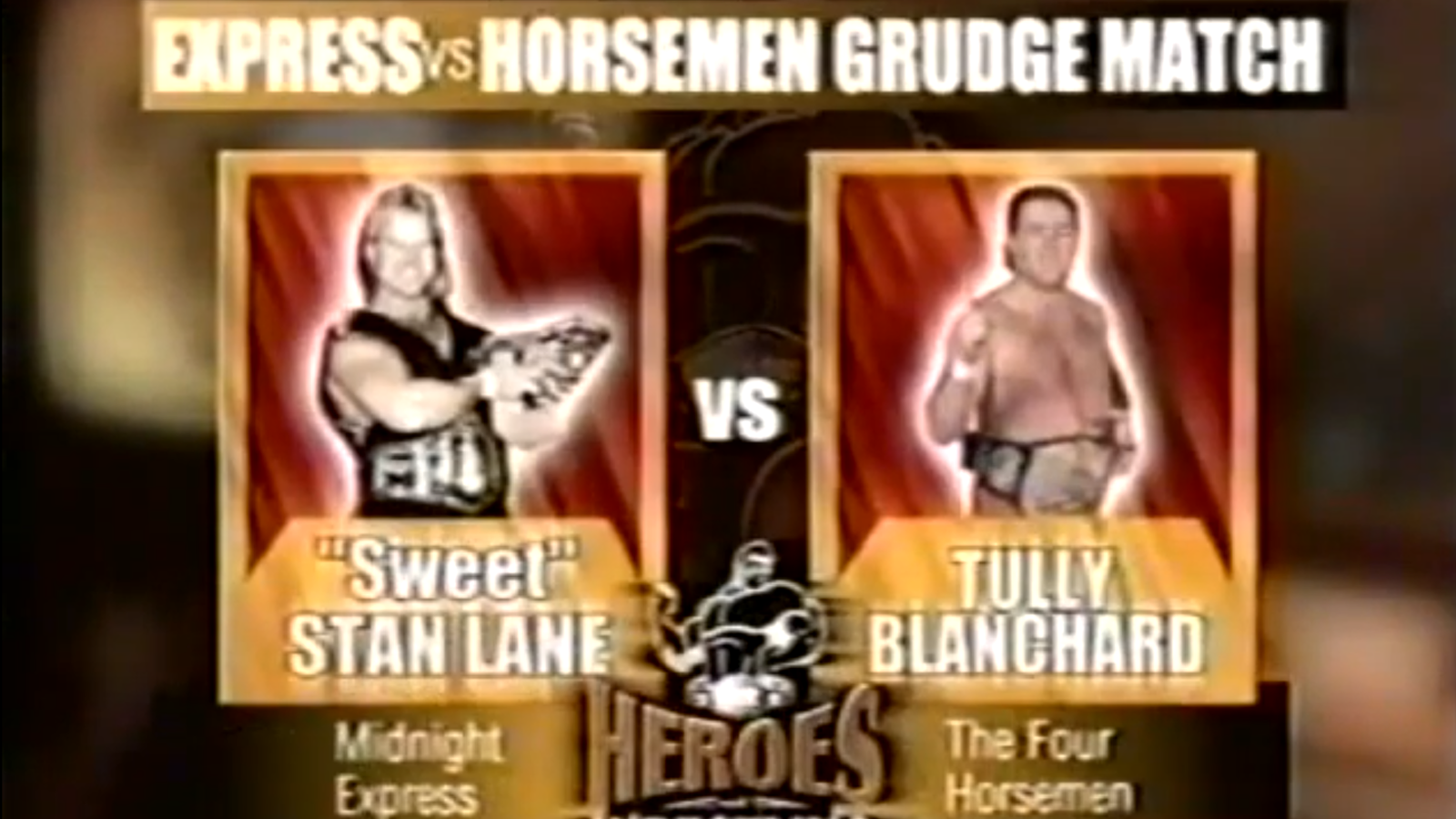 Former Midnight Express member ‘Sweet’ Stan Lane battles Four Horsemen legend Tully Blanchard in Heroes of Wrestling 1999’s best-reviewed match despite the overall pay-per-view disaster.