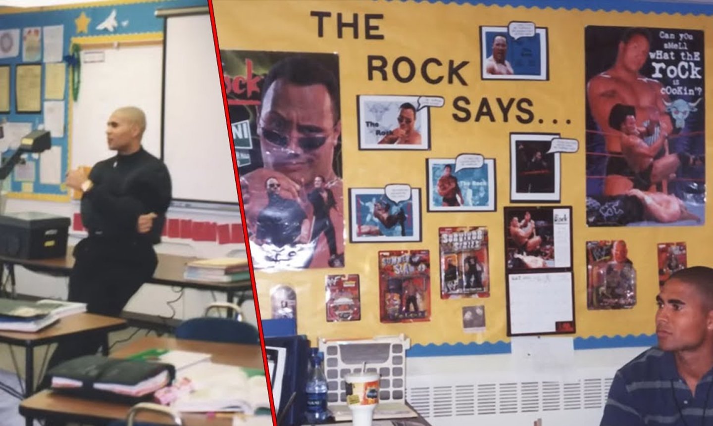Maven Huffman taught at Twality Middle School in Tigard, Oregon, where his wrestling fandom was evident through a 