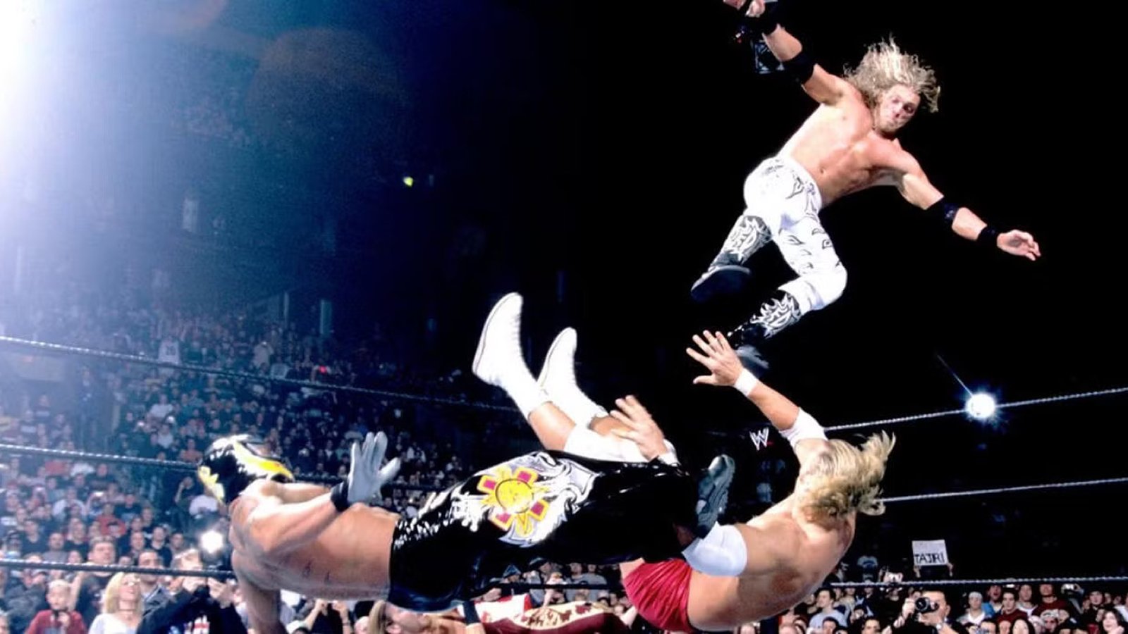 January 19, 2003: Christopher Nowinski suffered a severe concussion at the Royal Rumble when Edge mistimed a missile dropkick, striking Nowinski’s head directly. The injury involved Rey Mysterio in a triple-move sequence that went dangerously wrong. This moment marked the beginning of post-concussion syndrome symptoms, including persistent headaches, memory loss, and neurological decline, that would force Nowinski’s retirement from in-ring competition in 2004. 