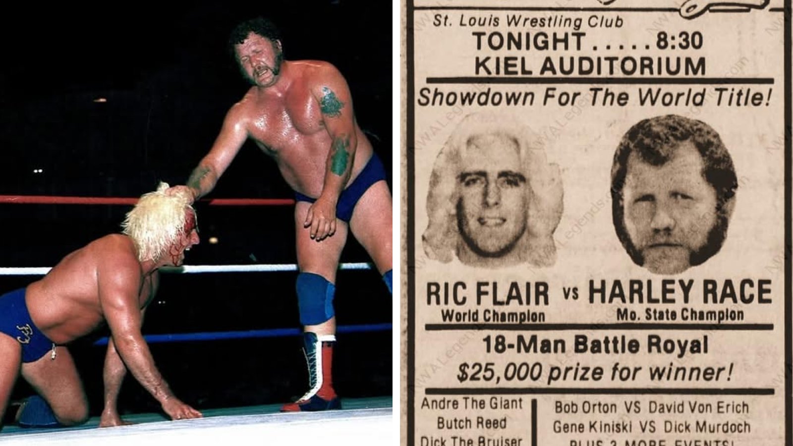 A key event in the slow killing of the regional St. Louis territory was Harley Race defeating Ric Flair for the NWA World Title in 1983 at Kiel Auditorium. Despite this putting St. Louis on the map from the perspective of the NWA, when the world champion was not booked on the show, attendance began to decline in the area.