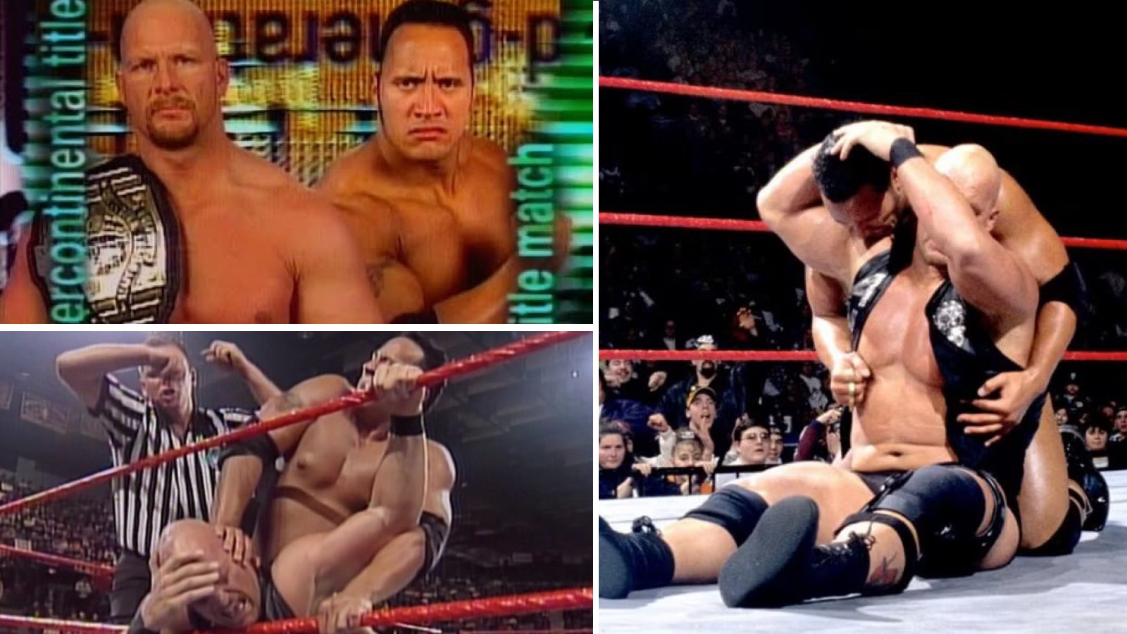 The Rock defends the WWF Intercontinental Championship against Stone Cold Steve Austin at D-Generation X: In Your House on December 7, 1997, in Springfield, Massachusetts, their first high-profile singles match on WWE pay-per-view in the Rock vs Stone Cold rivalry.