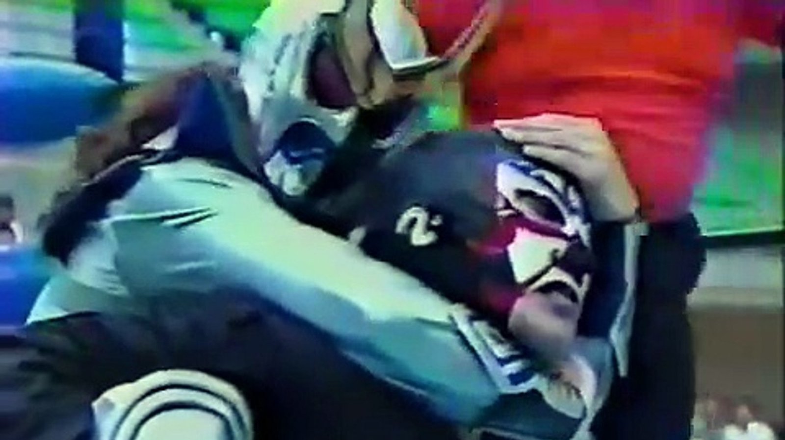 The Great Sasuke (Masanori Murakawa) confronts Super Delfin (Hiroto Wakita) during Michinoku Pro Wrestling’s inaugural Fukumen World League on December 8, 1995, a masked wrestler tournament that became the template for the 1999 event featuring the Dirtbike Kid incident.