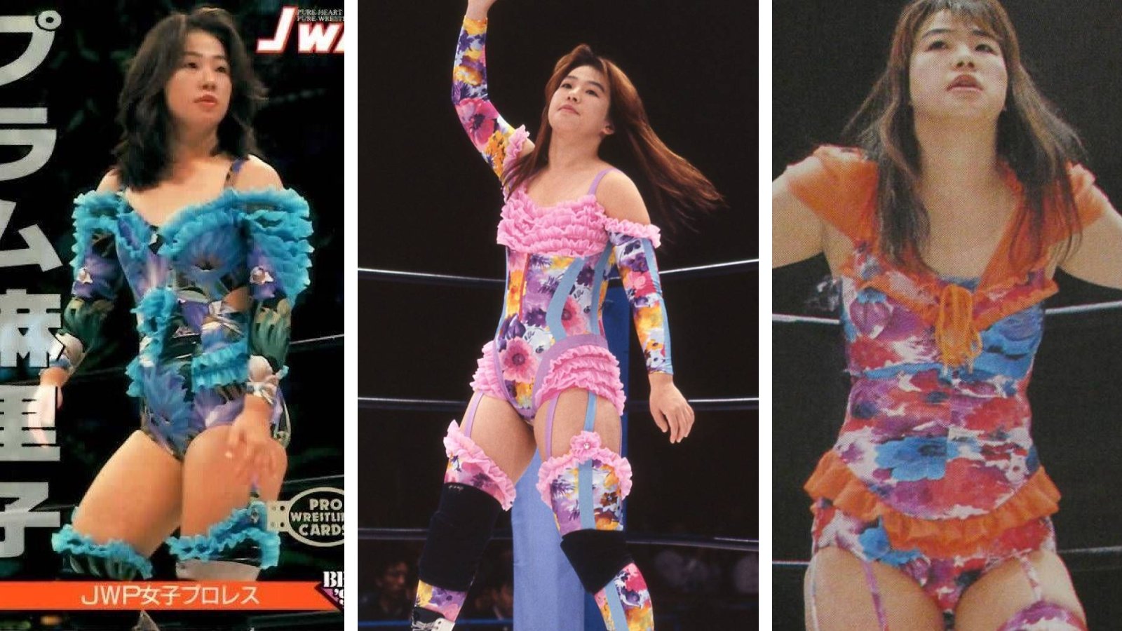 Plum Mariko, the JWP wrestler whose death in August 1997 marked the first in-ring fatality in Japanese wrestling history. The 29-year-old died from head injuries sustained during competition, reflecting the intense physical toll of joshi wrestling’s hard-hitting style on performers. 