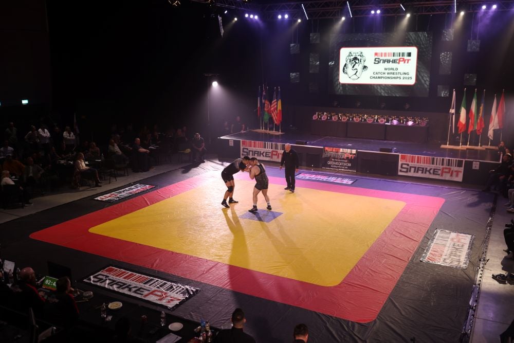 International catch wrestlers compete at the 2025 Snake Pit World Championships in Wigan on October 18, 2025, demonstrating the continued vitality of Billy Riley’s catch wrestling methodology seventy-seven years after the gymnasium’s establishment. Athletes from multiple nations traveled to Wigan to compete under traditional catch wrestling rules, proving that Riley's technical traditions remain competitively relevant and attract serious grapplers worldwide. 