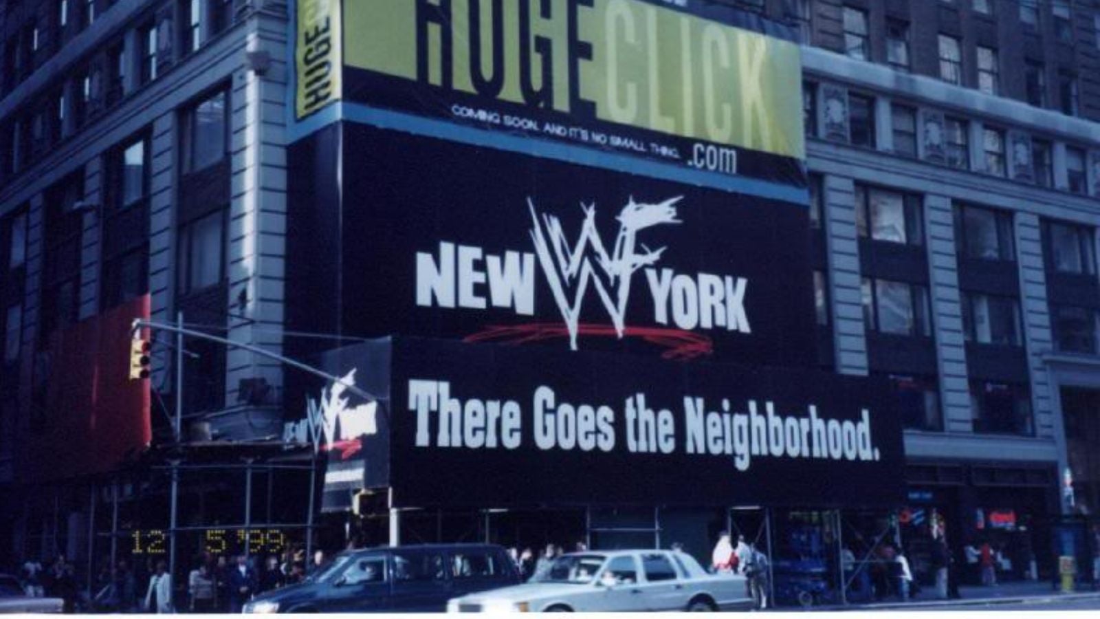WWF New York, in its original Times Square location, the sports entertainment venue that inspired WWE Niagara Falls. 
