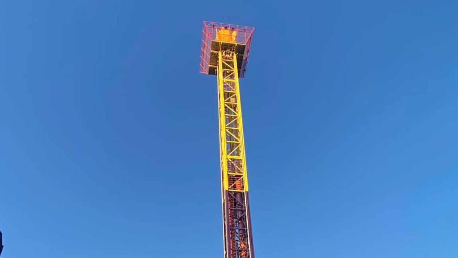 The former WWE Niagara Falls Pile Driver drop tower is operating at its new home in Amman, Jordan’s Magic Land park.