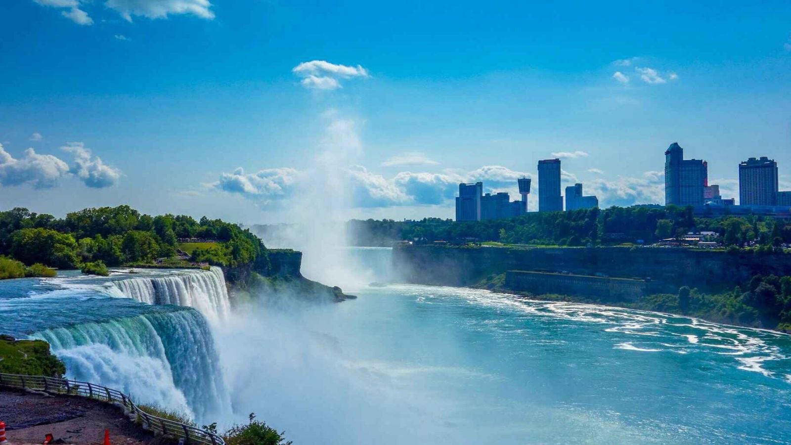 Clifton Hill at Niagara Falls, Ontario, the busy tourist district that became home to WWE Niagara Falls. 