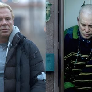 A haunting case of life imitating art: Mickey Rourke as the down-and-out Randy “The Ram” Robinson in The Wrestler (left) compared to the actor in late December 2025 amid reports of facing eviction (right).