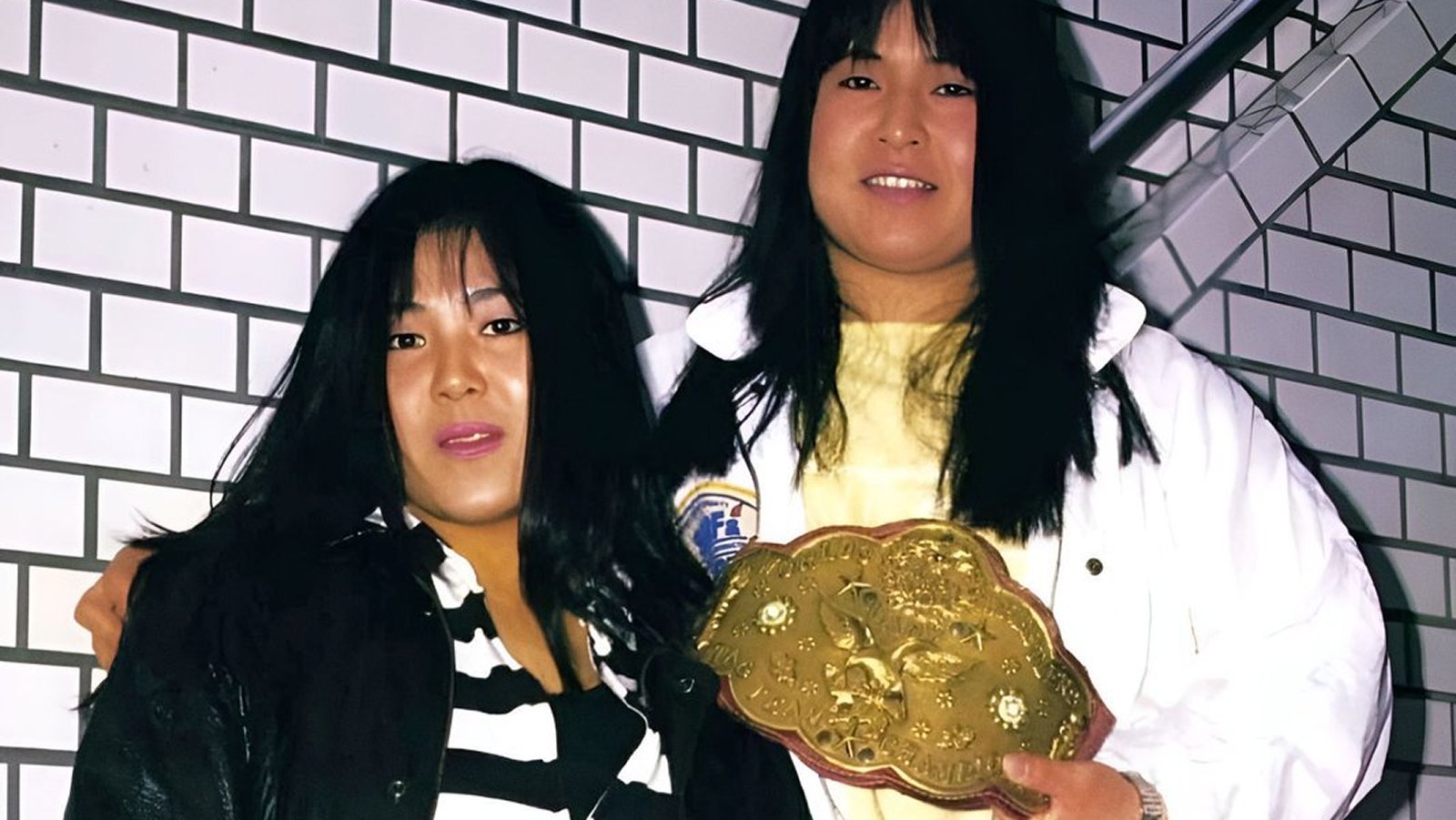The Jumping Bomb Angels, Noriyo Tateno and Itsuki Yamazaki, near the end of their 1988 WWF run as Women’s Tag Team Champions amid title changes involving the Glamour Girls. 
