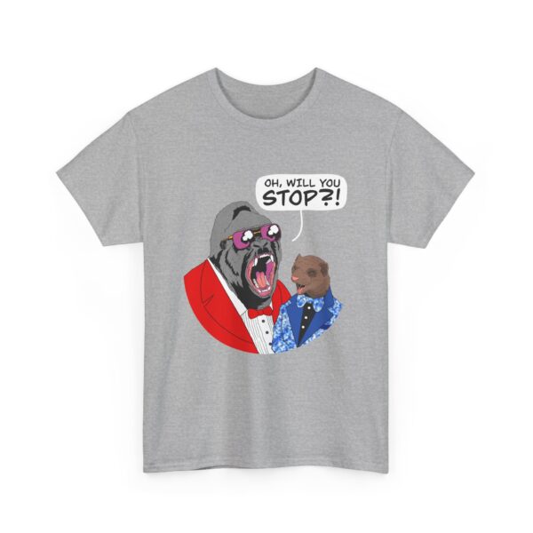 Gorilla Monsoon & Bobby Heenan “Will You Stop!” T-Shirt - Image 11
