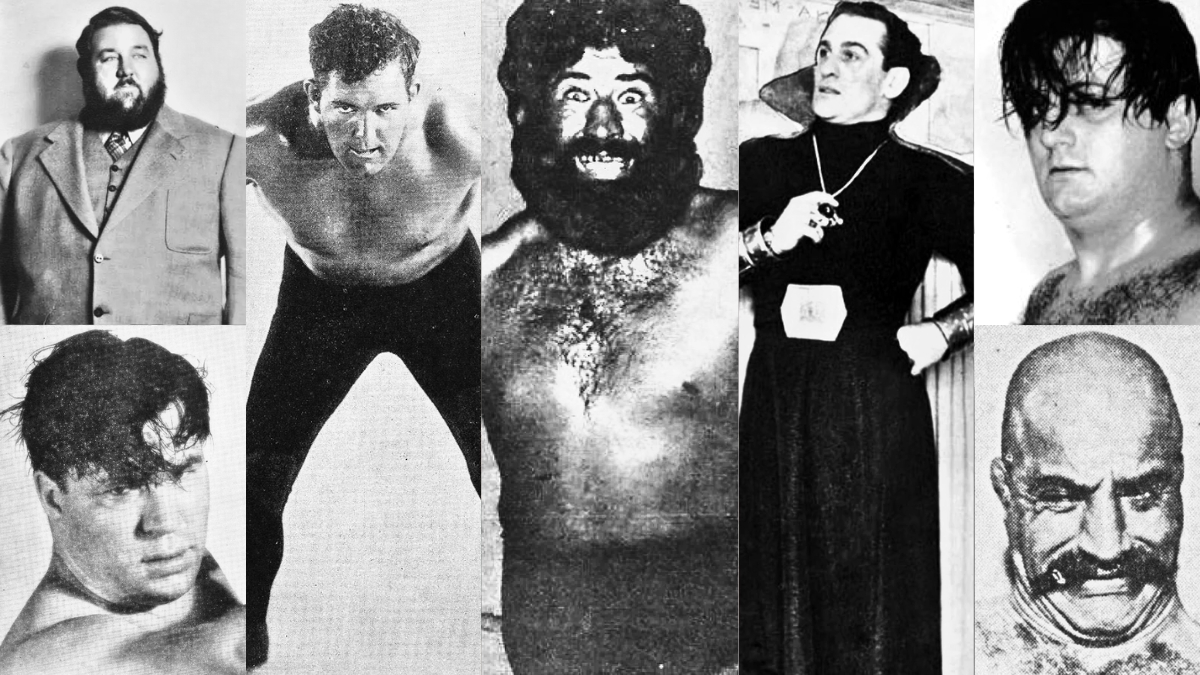 Before cameras rolled, these 25 heels wrote pro wrestling’s villain blueprint. Most fans have never heard their names. Until now. Artwork by Pro Wrestling Stories.