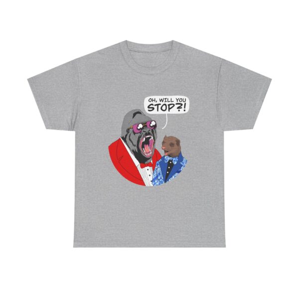 Gorilla Monsoon & Bobby Heenan “Will You Stop!” T-Shirt - Image 9