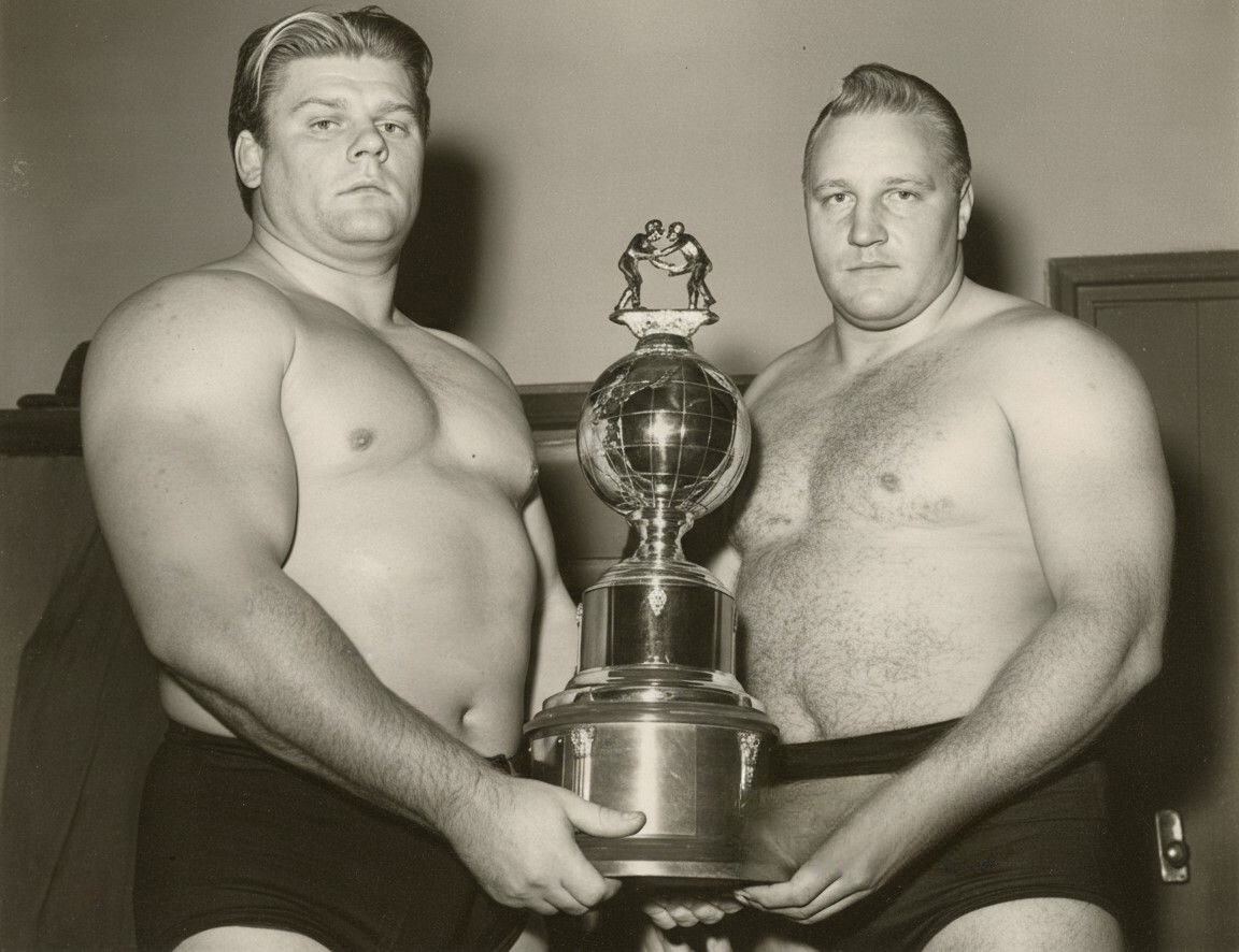 Chicago World Tag Team Champions Reggie Crusher Lisowski and Art Neilson, a bruising Fred Kohler-era pairing whose swagger and intimidation helped blueprint the 