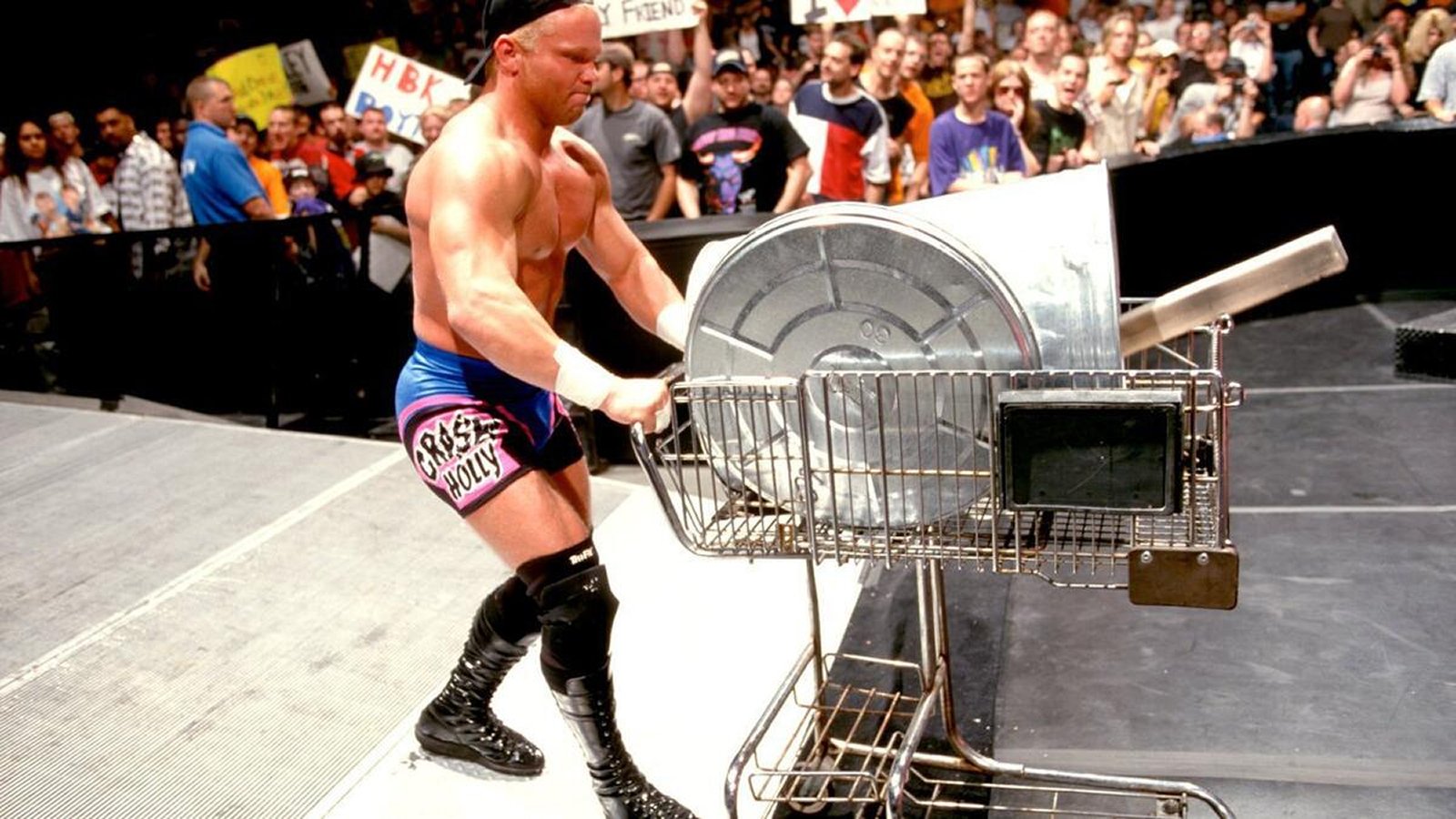 Crash Holly, real name Michael Lockwood, captured the WWF Hardcore Championship in February 2000 by defeating Test, launching a record-setting run of 22 Hardcore title reigns governed by the 
