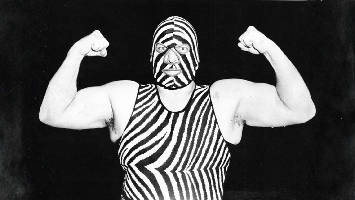 The Zebra Kid (George Bollas) brought a striped look made for black and white television in the early 1950s. 