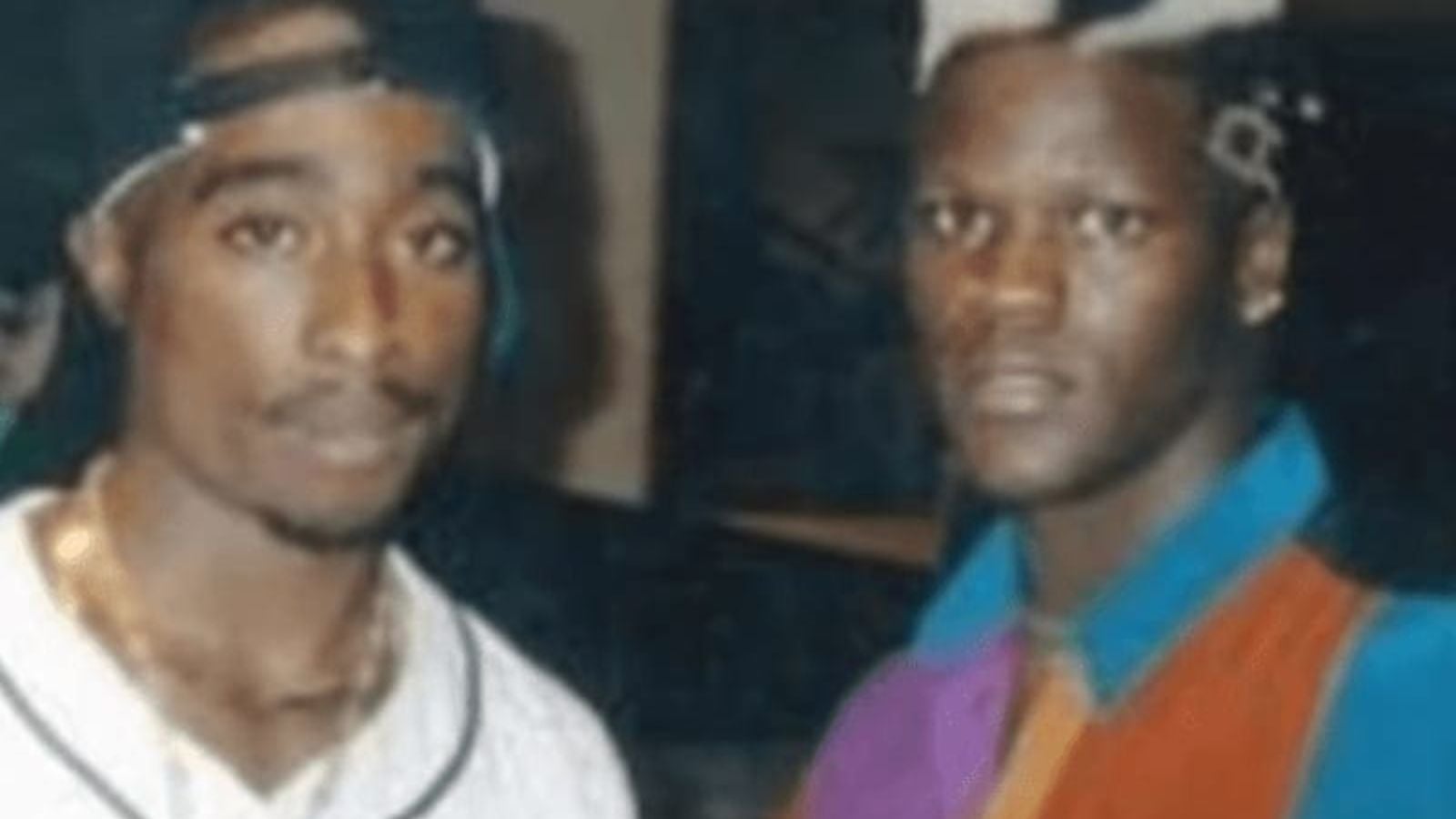 R-Truth pictured alongside Tupac Shakur at The Jack the Rapper Convention in the early 1990s